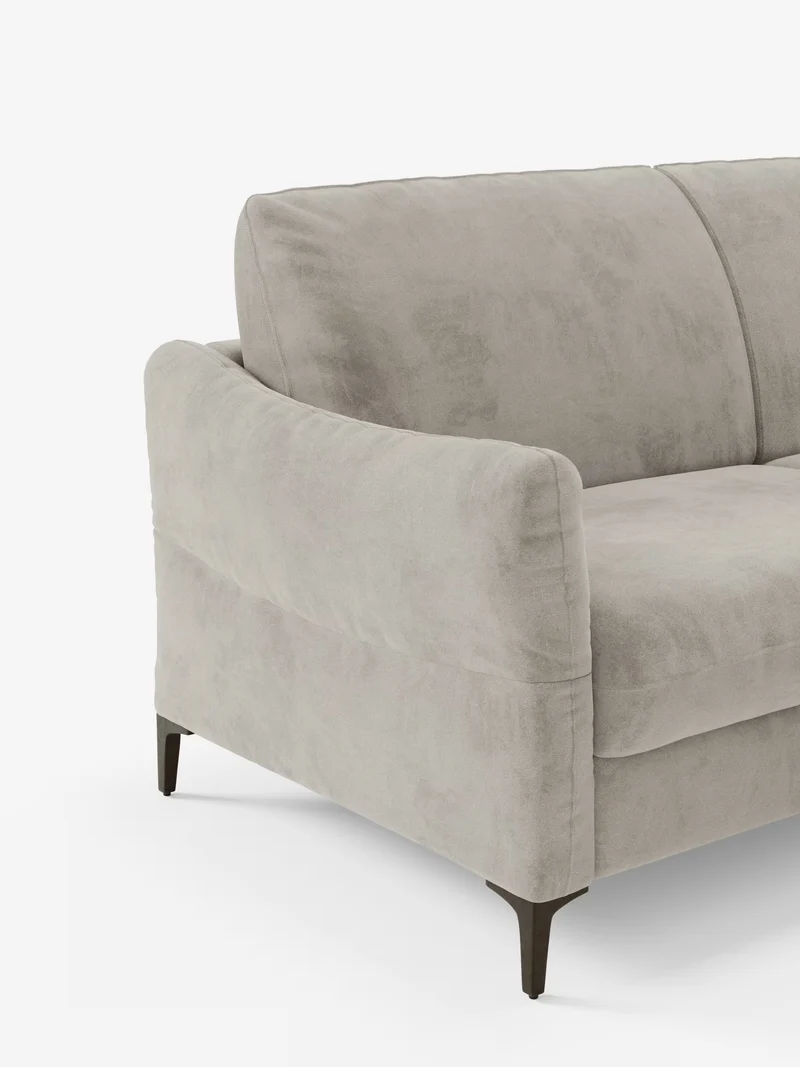 Dalia canapé-lit 2, 3 et 4 places avec matelas H18 en tissu velours moderne détachable anti-taches T30