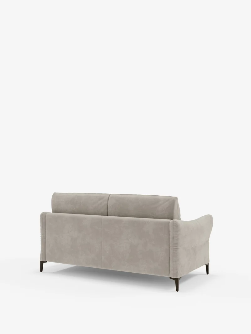 Dalia canapé-lit 2, 3 et 4 places avec matelas H18 en tissu velours moderne détachable anti-taches T30
