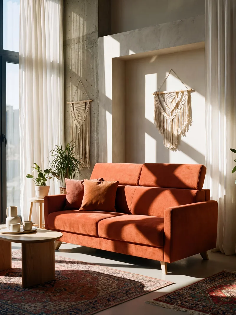 Francy canapé-lit avec appuie-têtes réglables - 100% déhoussable en élégant tissu anti-taches T30