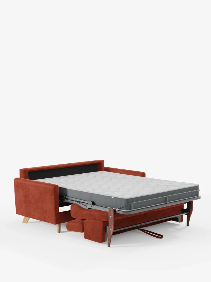 Francy canapé-lit avec appuie-têtes réglables - 100% déhoussable en élégant tissu anti-taches T30