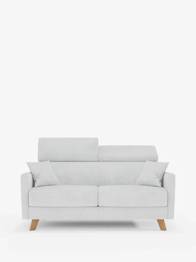 Francy canapé-lit avec appuie-têtes réglables - 100% déhoussable en élégant tissu anti-taches T30