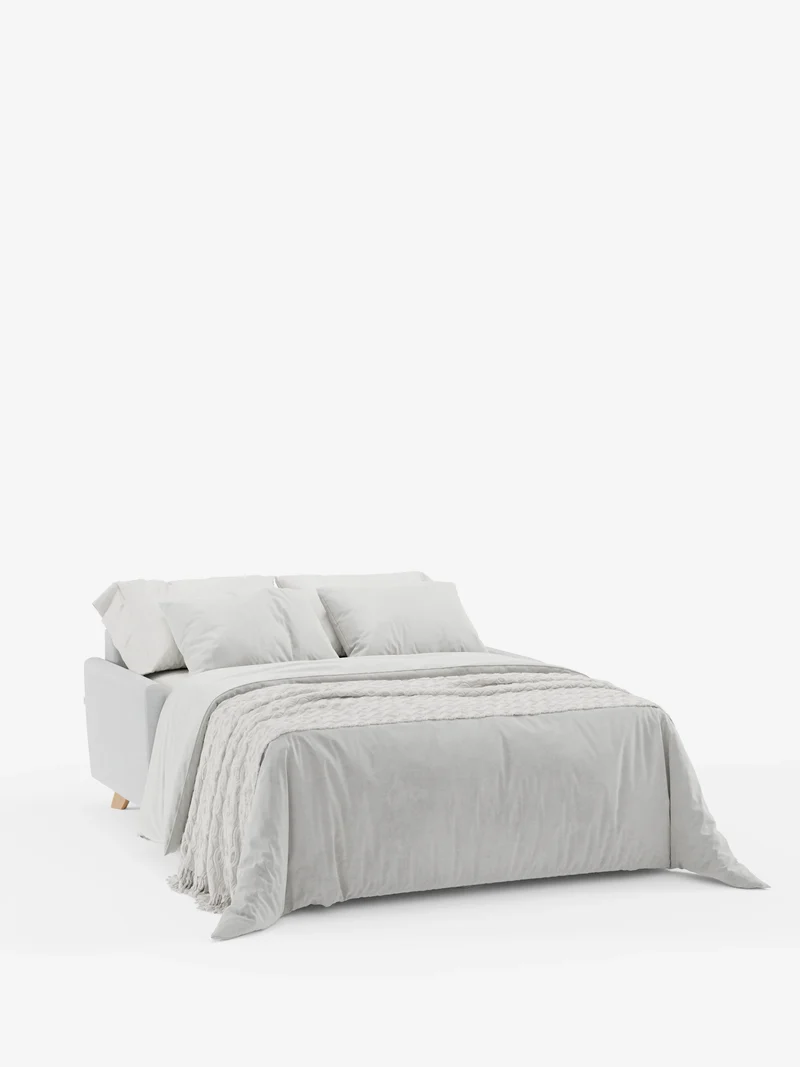 Francy canapé-lit avec appuie-têtes réglables - 100% déhoussable en élégant tissu anti-taches T30