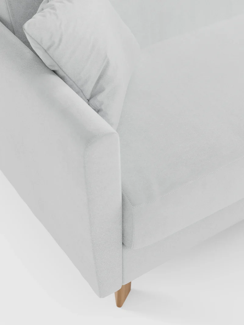Francy canapé-lit avec appuie-têtes réglables - 100% déhoussable en élégant tissu anti-taches T30