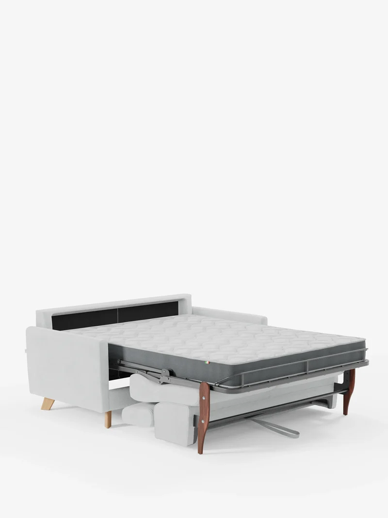 Francy canapé-lit avec appuie-têtes réglables - 100% déhoussable en élégant tissu anti-taches T30