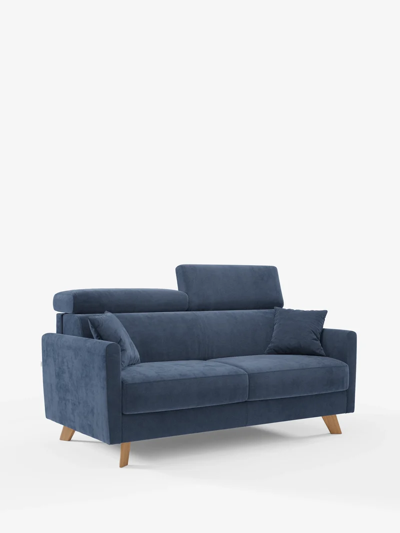 Francy canapé-lit avec appuie-têtes réglables - 100% déhoussable en élégant tissu anti-taches T30