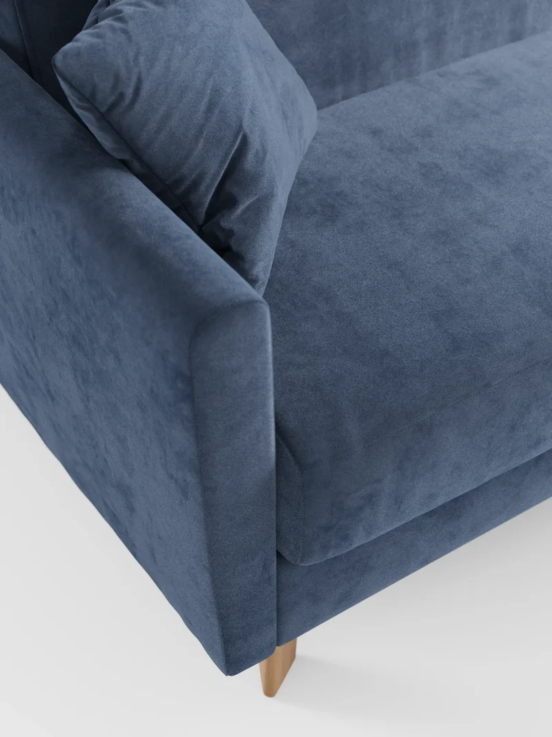Francy canapé-lit avec appuie-têtes réglables - 100% déhoussable en élégant tissu anti-taches T30