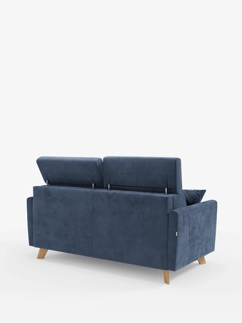 Francy canapé-lit avec appuie-têtes réglables - 100% déhoussable en élégant tissu anti-taches T30