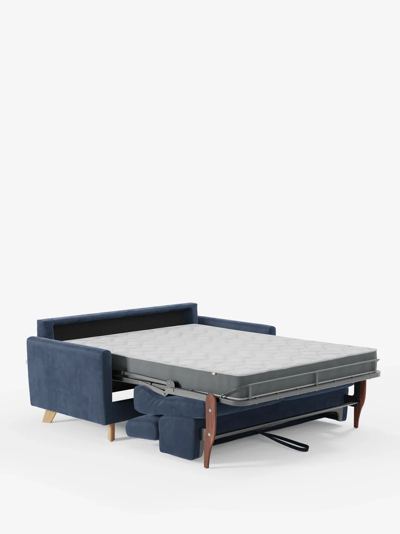 Francy canapé-lit avec appuie-têtes réglables - 100% déhoussable en élégant tissu anti-taches T30