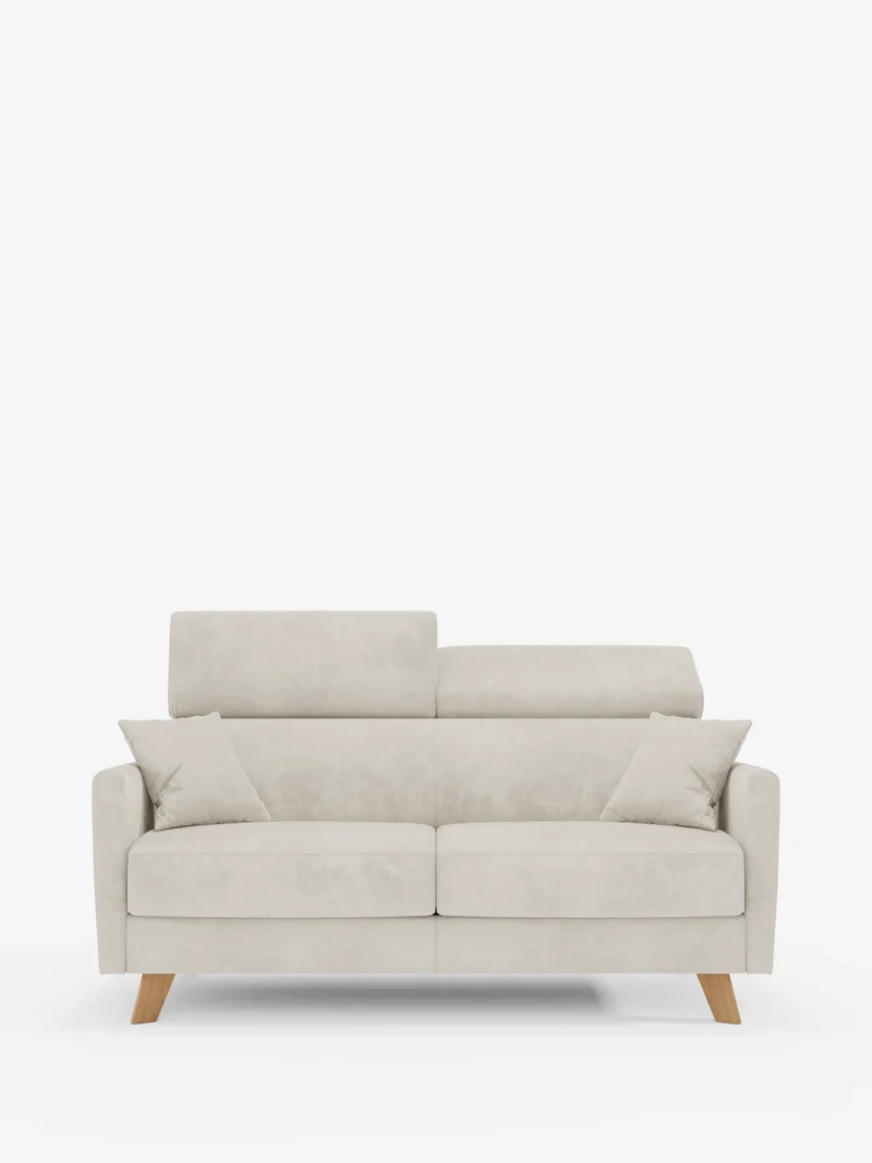 Francy canapé-lit avec appuie-têtes réglables - 100% déhoussable en élégant tissu anti-taches T30