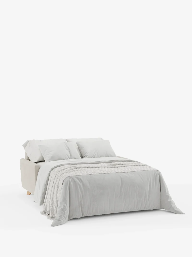Francy canapé-lit avec appuie-têtes réglables - 100% déhoussable en élégant tissu anti-taches T30