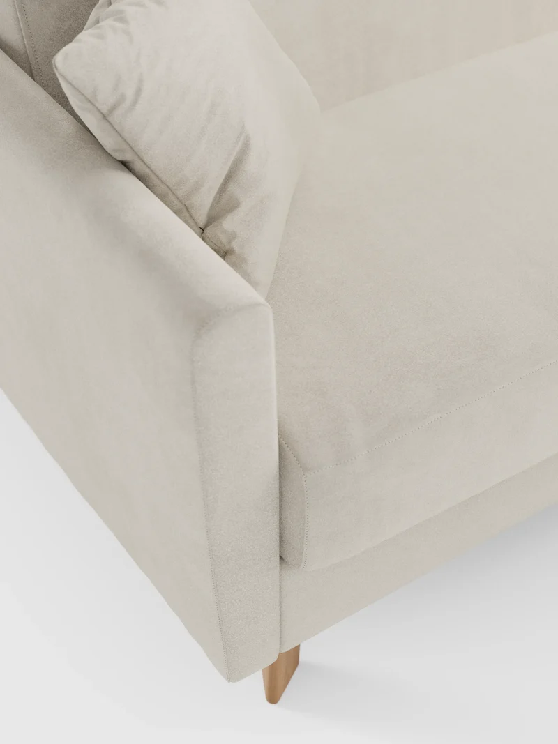 Francy canapé-lit avec appuie-têtes réglables - 100% déhoussable en élégant tissu anti-taches T30