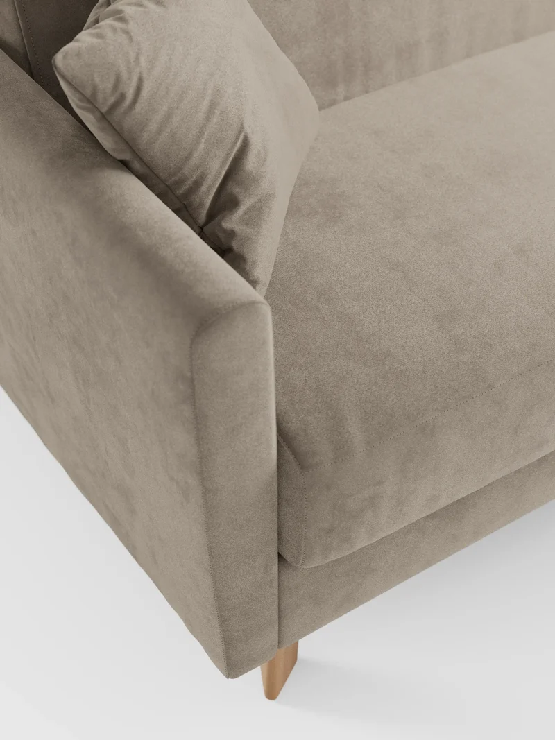 Francy canapé-lit avec appuie-têtes réglables - 100% déhoussable en élégant tissu anti-taches T30