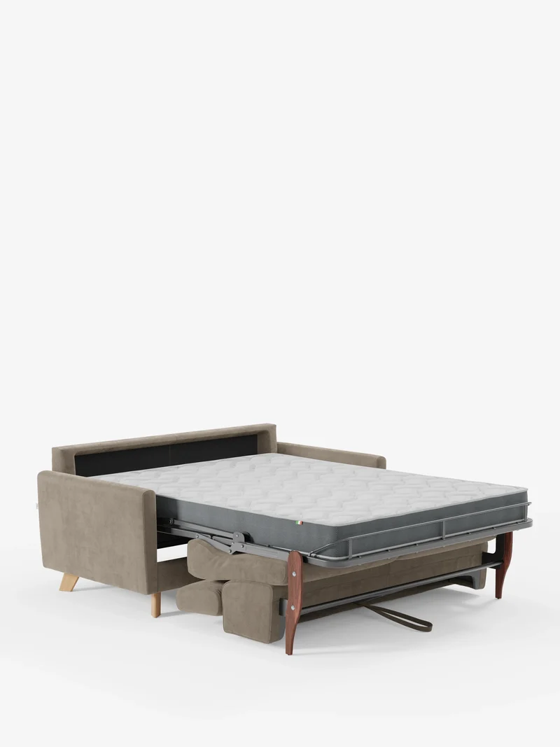 Francy canapé-lit avec appuie-têtes réglables - 100% déhoussable en élégant tissu anti-taches T30