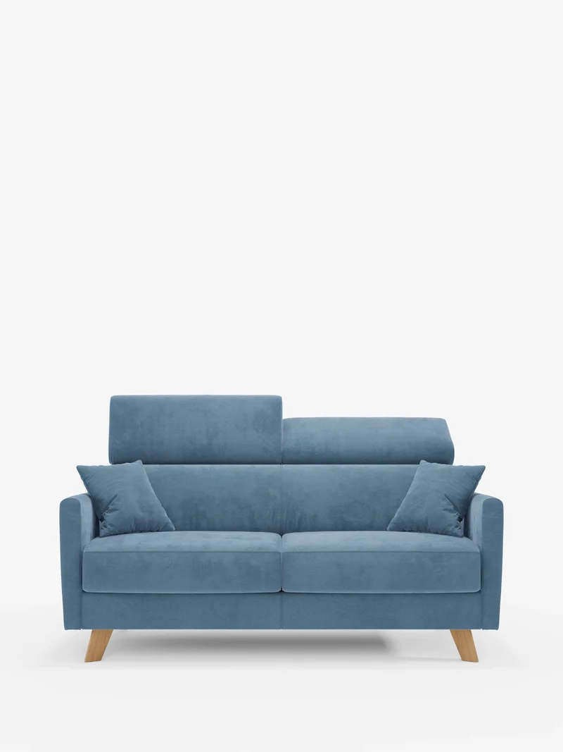 Francy canapé-lit avec appuie-têtes réglables - 100% déhoussable en élégant tissu anti-taches T30