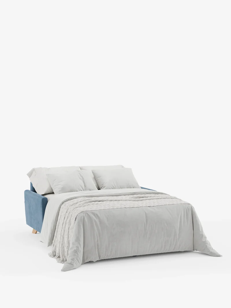 Francy canapé-lit avec appuie-têtes réglables - 100% déhoussable en élégant tissu anti-taches T30