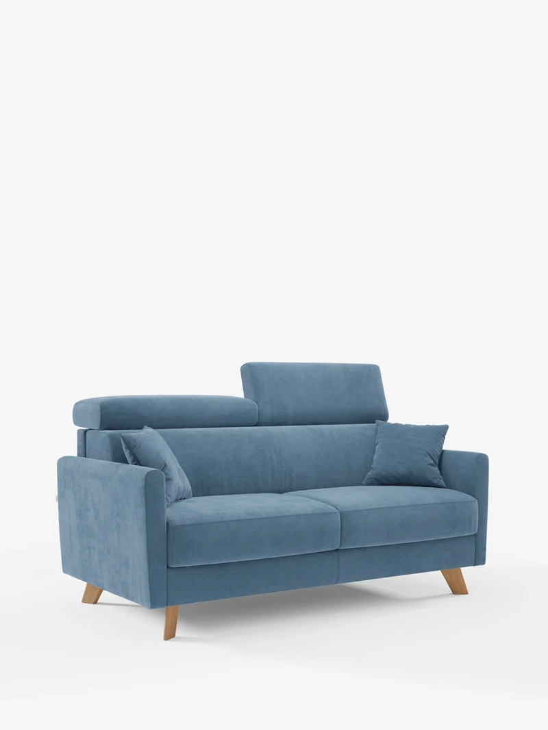 Francy canapé-lit avec appuie-têtes réglables - 100% déhoussable en élégant tissu anti-taches T30