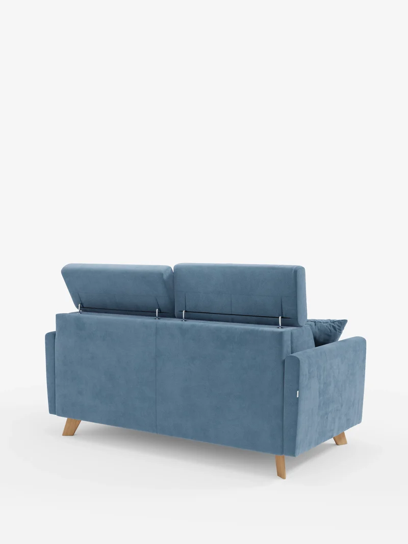 Francy canapé-lit avec appuie-têtes réglables - 100% déhoussable en élégant tissu anti-taches T30