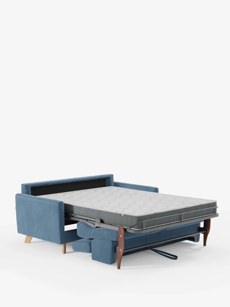 Francy canapé-lit avec appuie-têtes réglables - 100% déhoussable en élégant tissu anti-taches T30