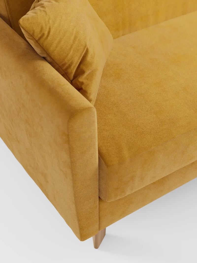 Francy canapé-lit avec appuie-têtes réglables - 100% déhoussable en élégant tissu anti-taches T30
