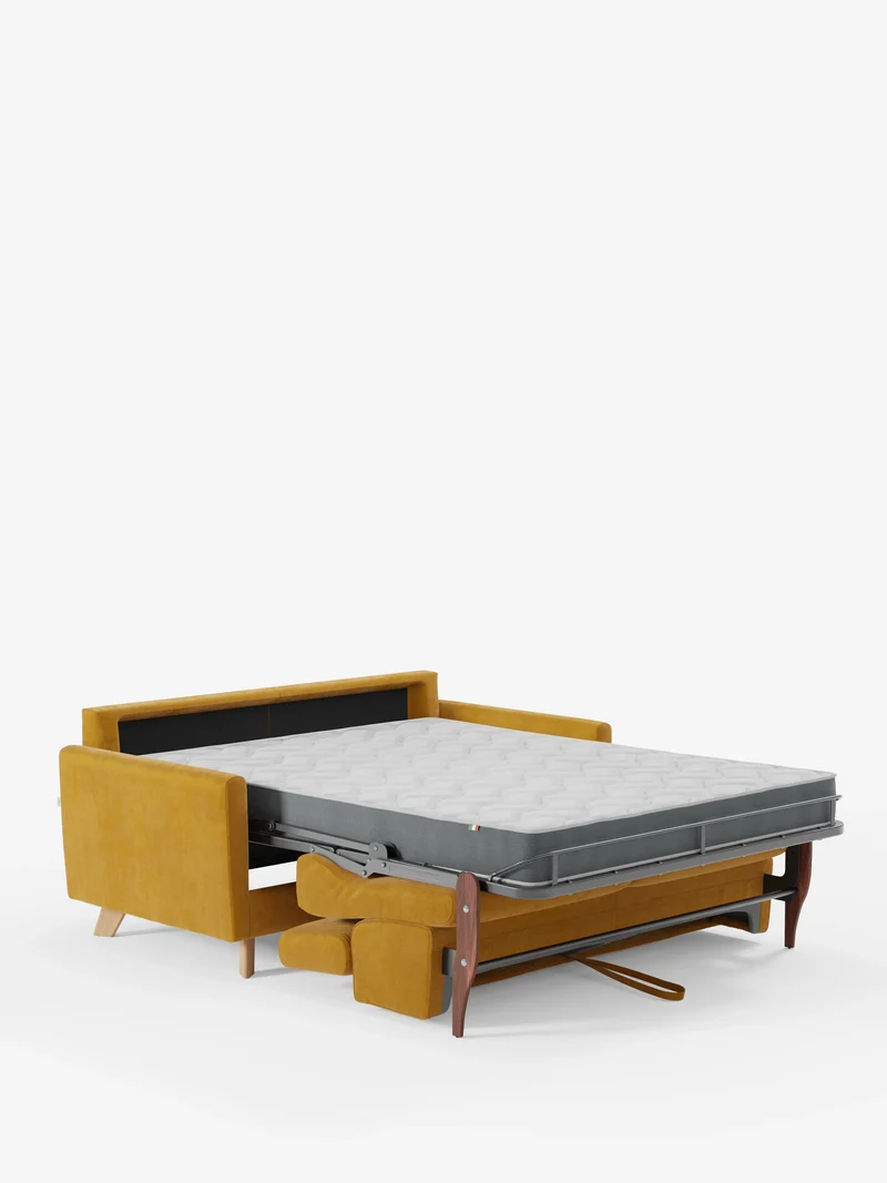 Francy canapé-lit avec appuie-têtes réglables - 100% déhoussable en élégant tissu anti-taches T30