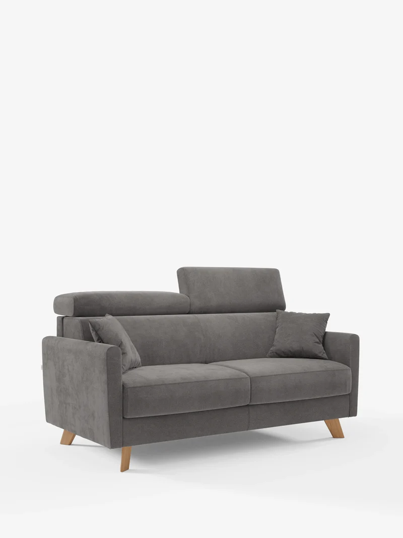 Francy canapé-lit avec appuie-têtes réglables - 100% déhoussable en élégant tissu anti-taches T30