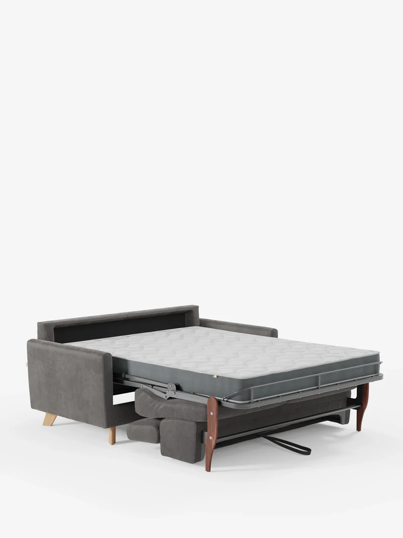 Francy canapé-lit avec appuie-têtes réglables - 100% déhoussable en élégant tissu anti-taches T30