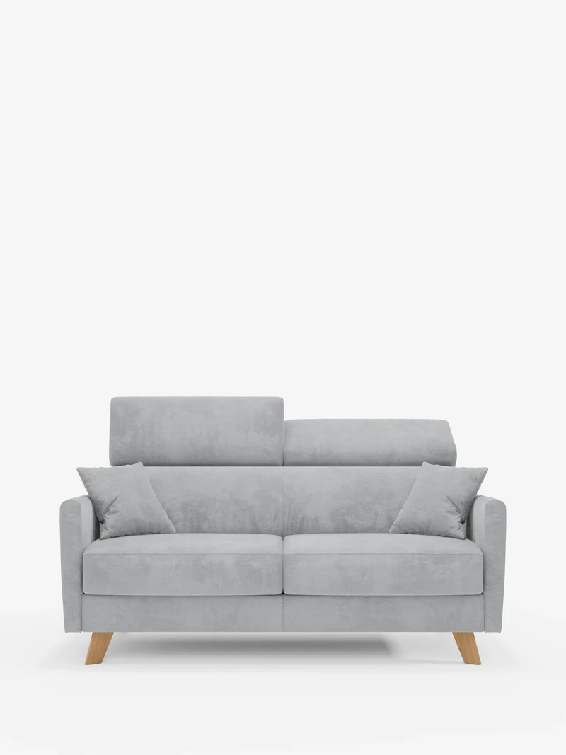 Francy canapé-lit avec appuie-têtes réglables - 100% déhoussable en élégant tissu anti-taches T30