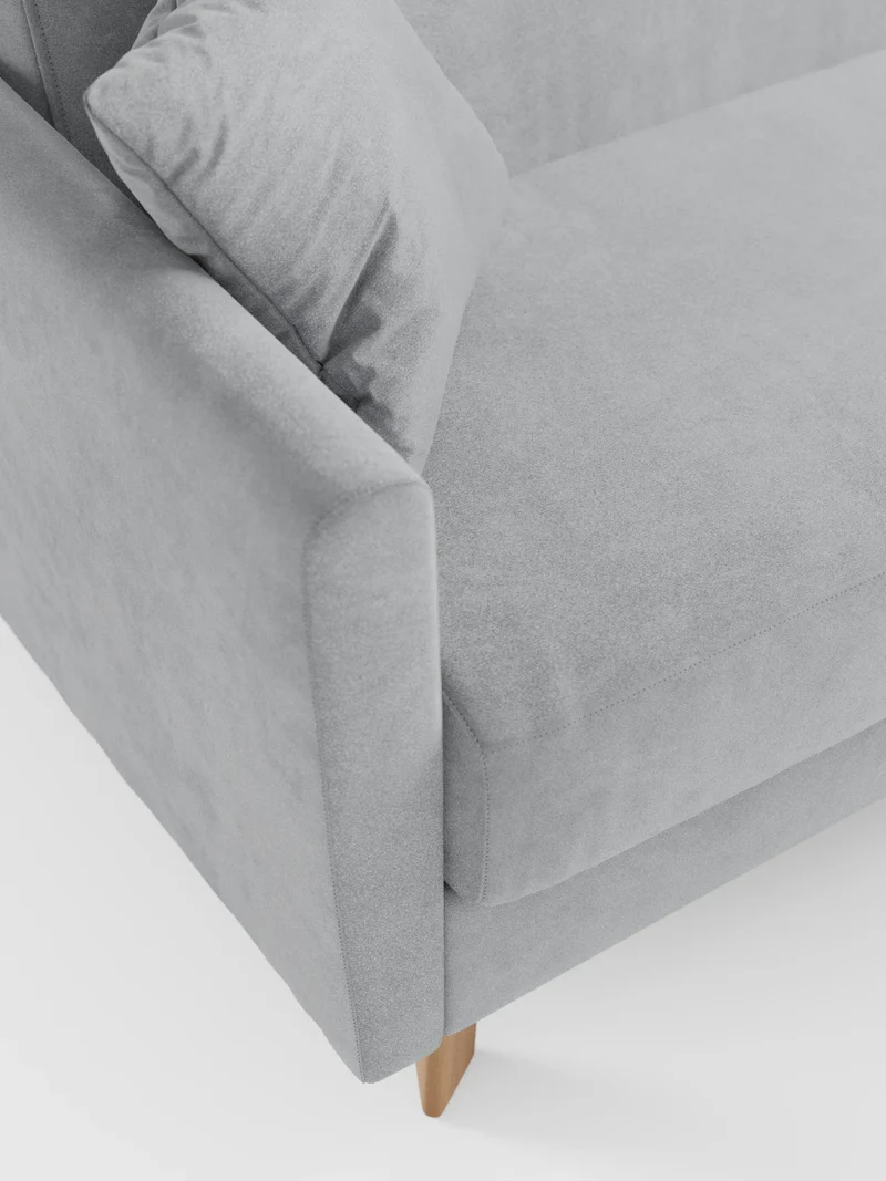 Francy canapé-lit avec appuie-têtes réglables - 100% déhoussable en élégant tissu anti-taches T30