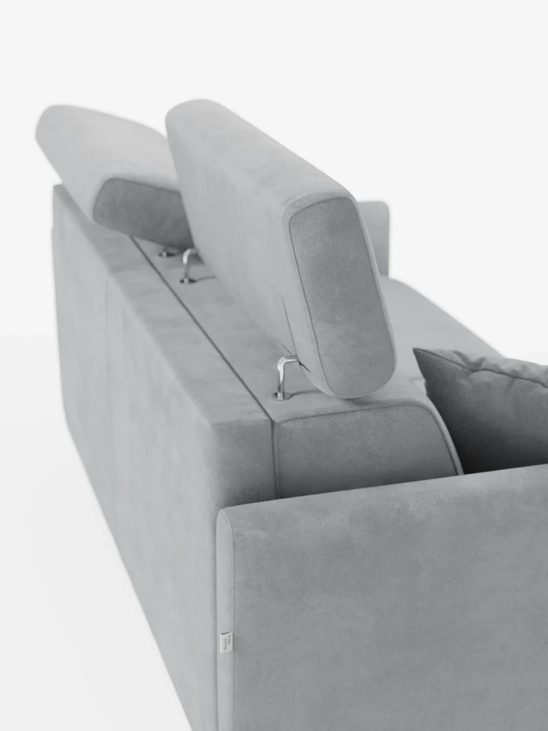 Francy canapé-lit avec appuie-têtes réglables - 100% déhoussable en élégant tissu anti-taches T30