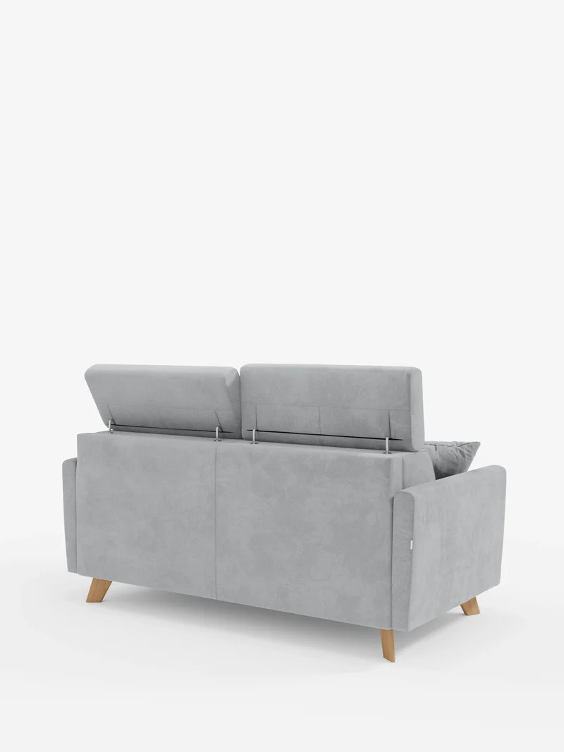 Francy canapé-lit avec appuie-têtes réglables - 100% déhoussable en élégant tissu anti-taches T30