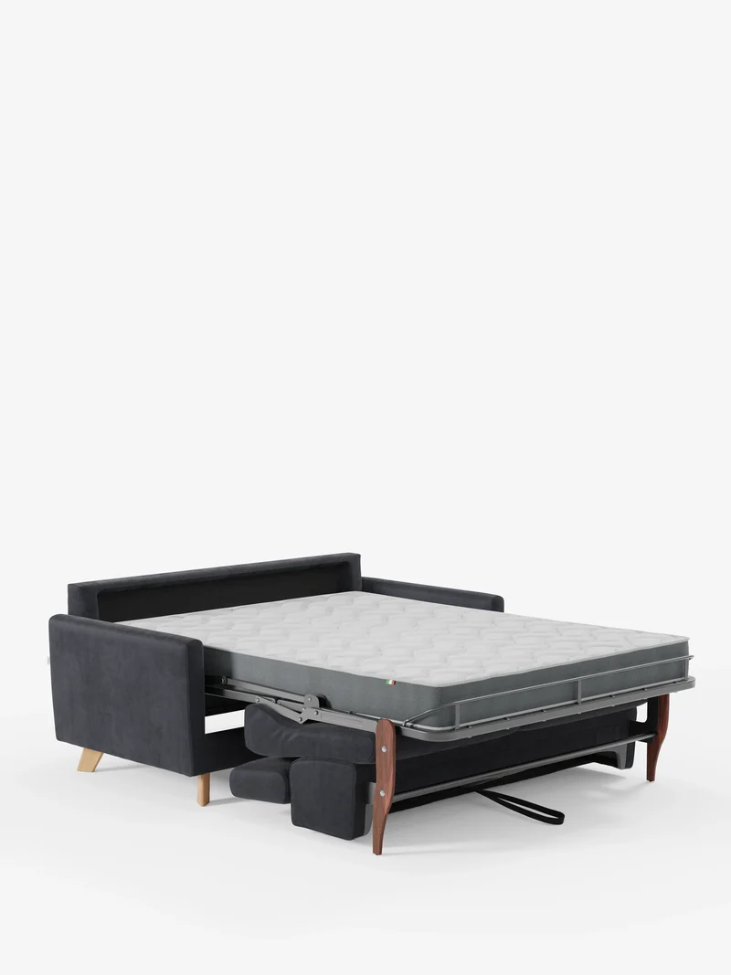Francy canapé-lit avec appuie-têtes réglables - 100% déhoussable en élégant tissu anti-taches T30