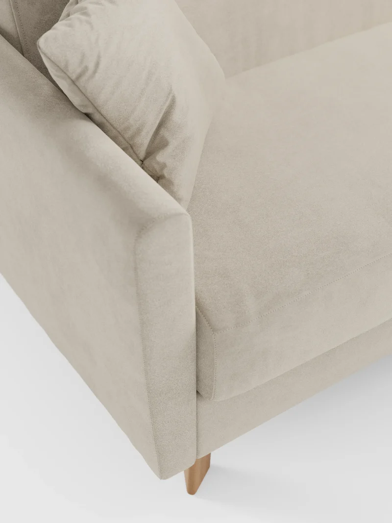 Francy canapé-lit avec appuie-têtes réglables - 100% déhoussable en élégant tissu anti-taches T30