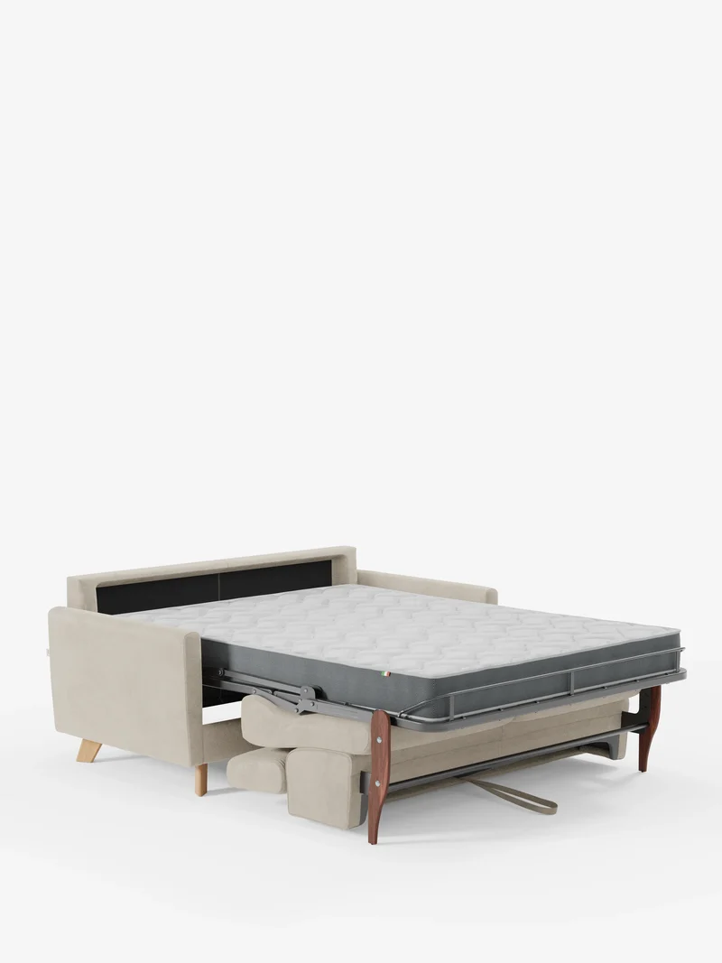 Francy canapé-lit avec appuie-têtes réglables - 100% déhoussable en élégant tissu anti-taches T30