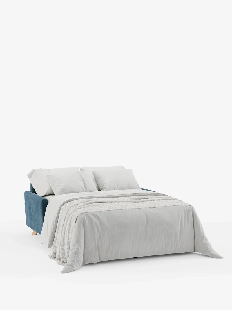 Francy canapé-lit avec appuie-têtes réglables - 100% déhoussable en élégant tissu anti-taches T30