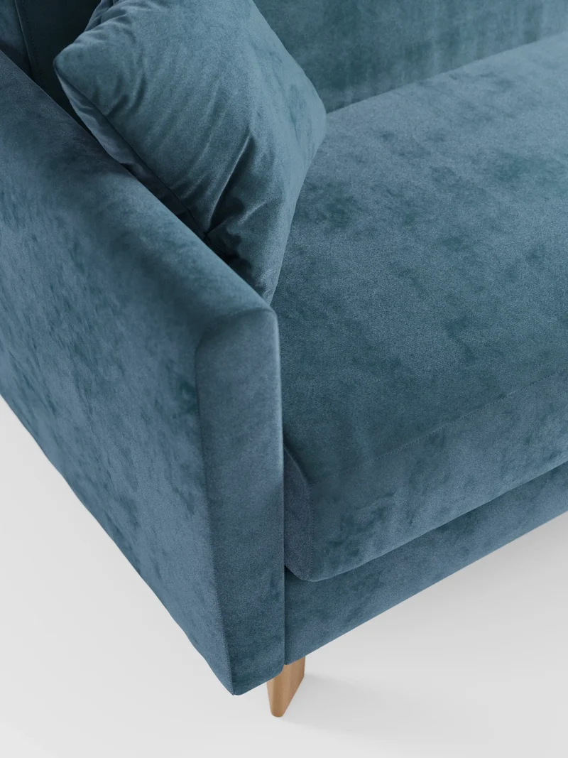 Francy canapé-lit avec appuie-têtes réglables - 100% déhoussable en élégant tissu anti-taches T30
