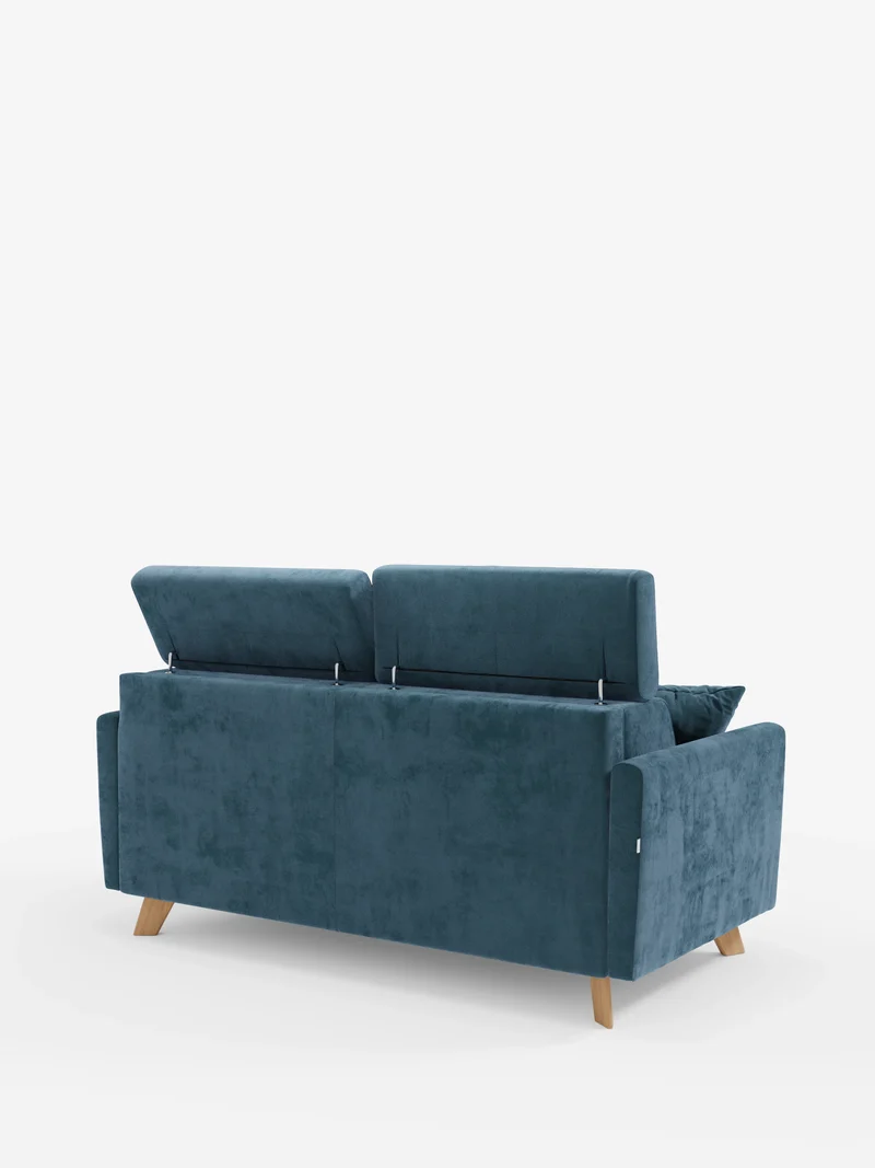 Francy canapé-lit avec appuie-têtes réglables - 100% déhoussable en élégant tissu anti-taches T30