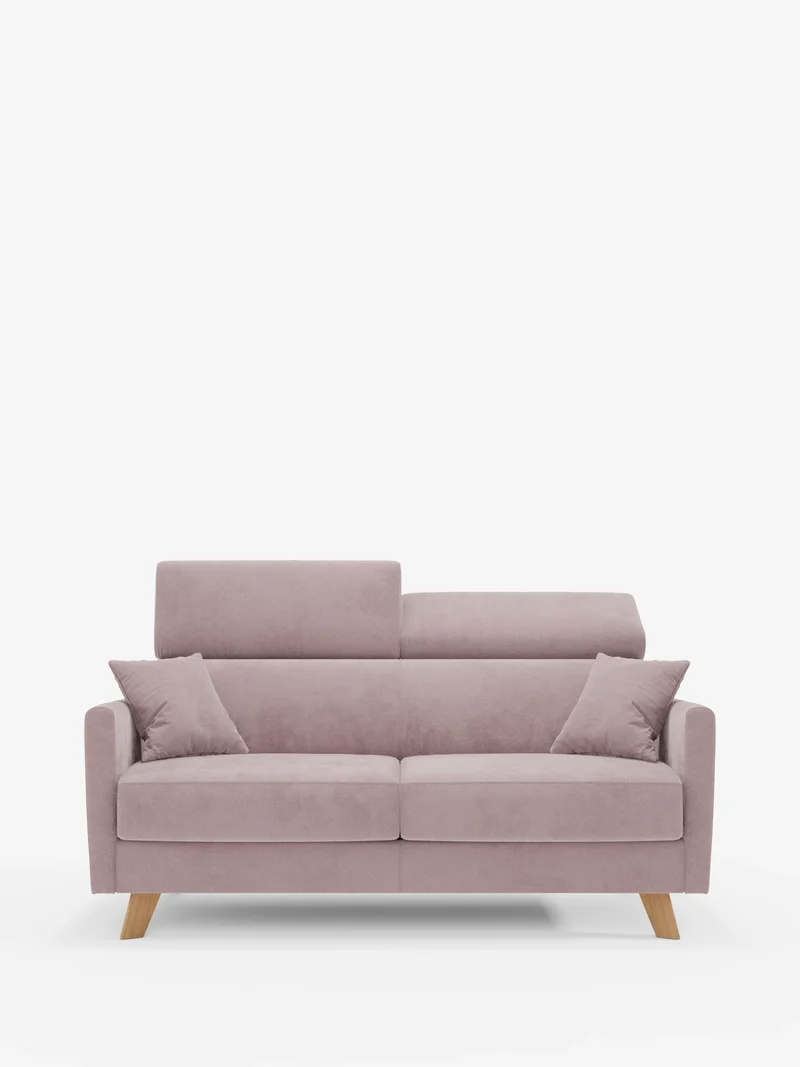 Francy canapé-lit avec appuie-têtes réglables - 100% déhoussable en élégant tissu anti-taches T30