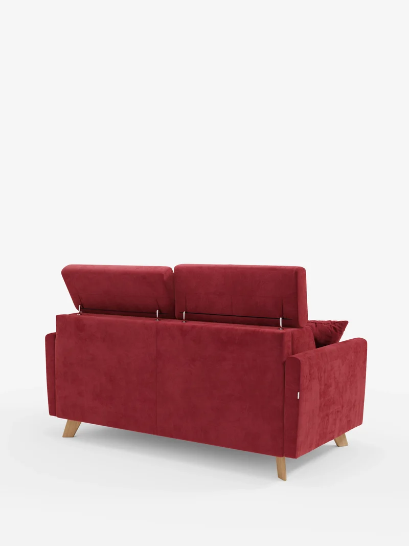 Francy canapé-lit avec appuie-têtes réglables - 100% déhoussable en élégant tissu anti-taches T30