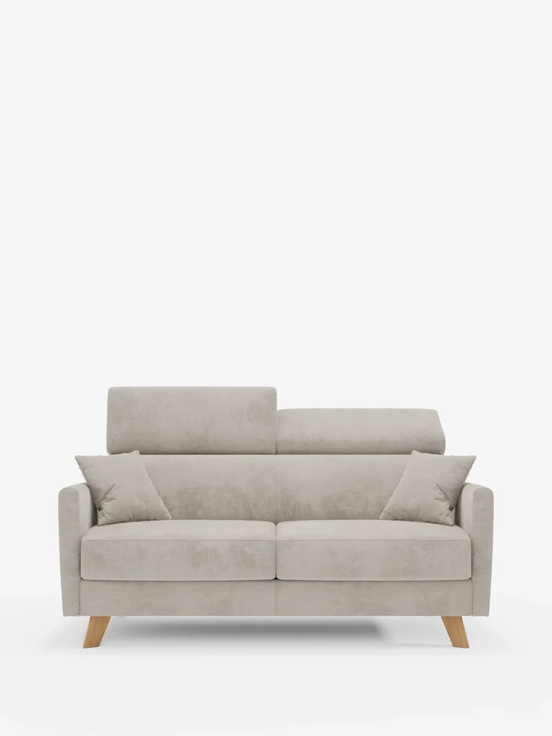Francy canapé-lit avec appuie-têtes réglables - 100% déhoussable en élégant tissu anti-taches T30