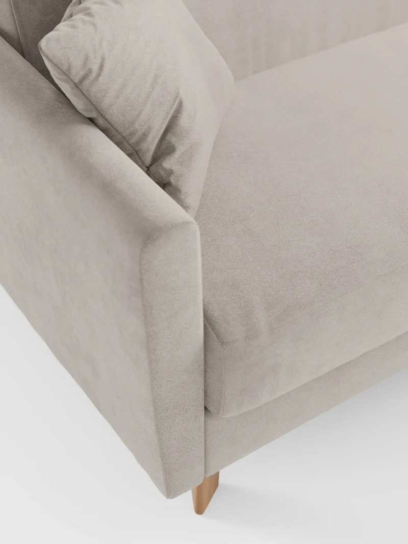 Francy canapé-lit avec appuie-têtes réglables - 100% déhoussable en élégant tissu anti-taches T30