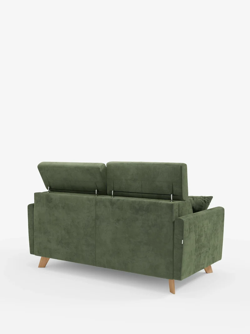 Francy canapé-lit avec appuie-têtes réglables - 100% déhoussable en élégant tissu anti-taches T30