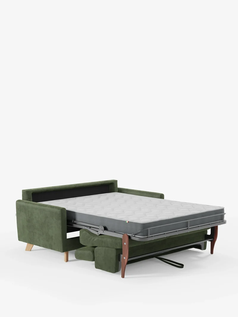 Francy canapé-lit avec appuie-têtes réglables - 100% déhoussable en élégant tissu anti-taches T30