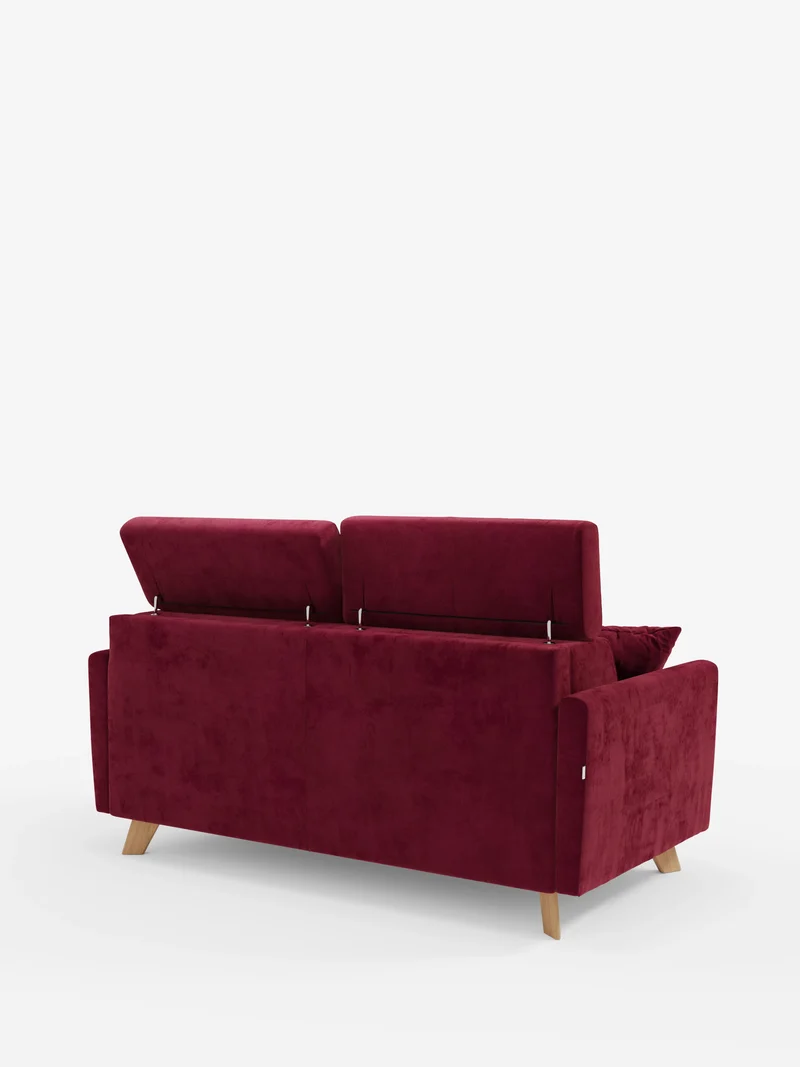 Francy canapé-lit avec appuie-têtes réglables - 100% déhoussable en élégant tissu anti-taches T30