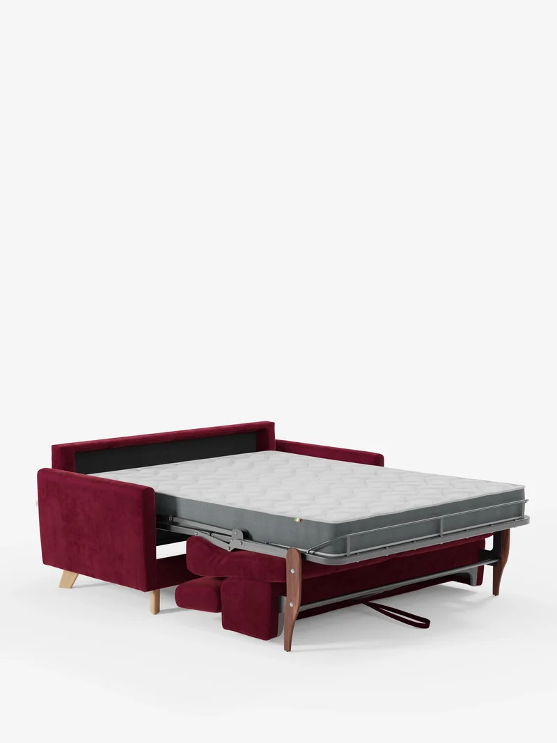 Francy canapé-lit avec appuie-têtes réglables - 100% déhoussable en élégant tissu anti-taches T30