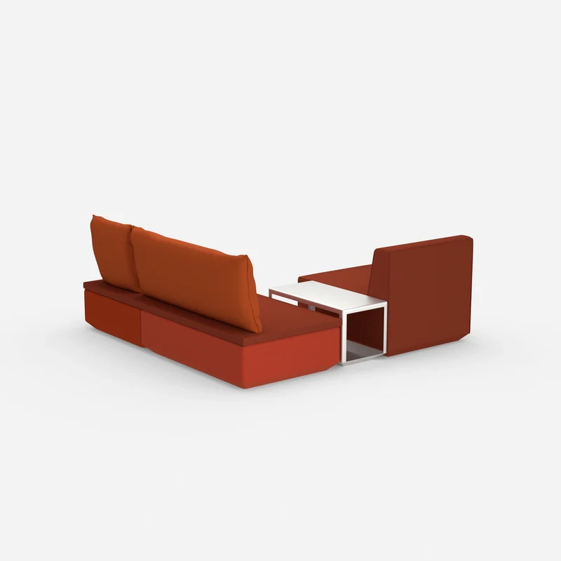 Pouf mit Topper