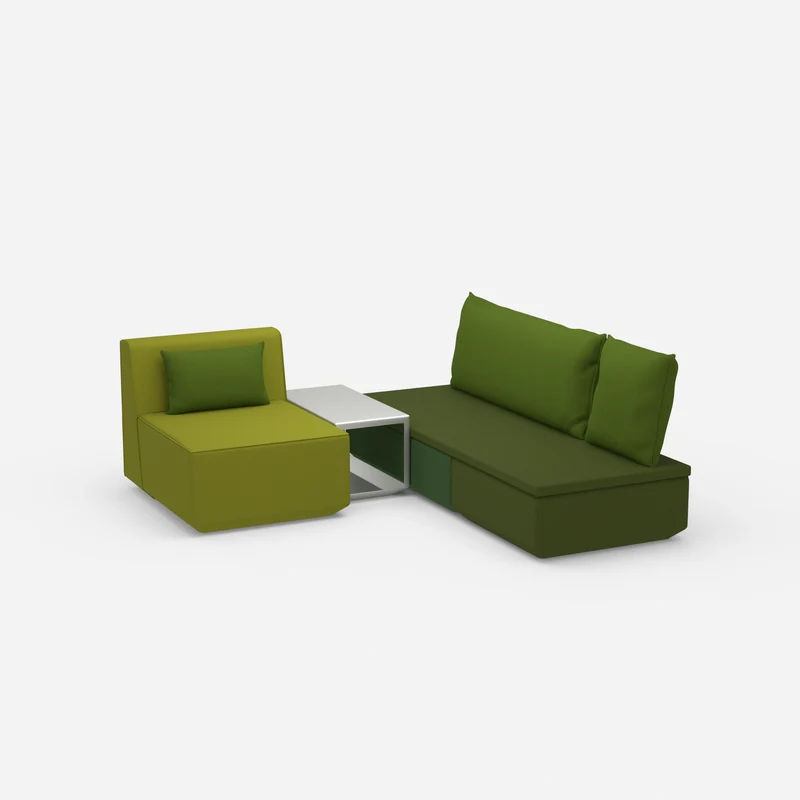 Pouf mit Topper