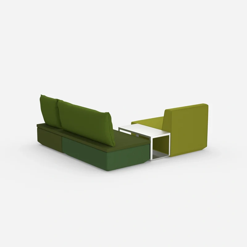 Pouf mit Topper