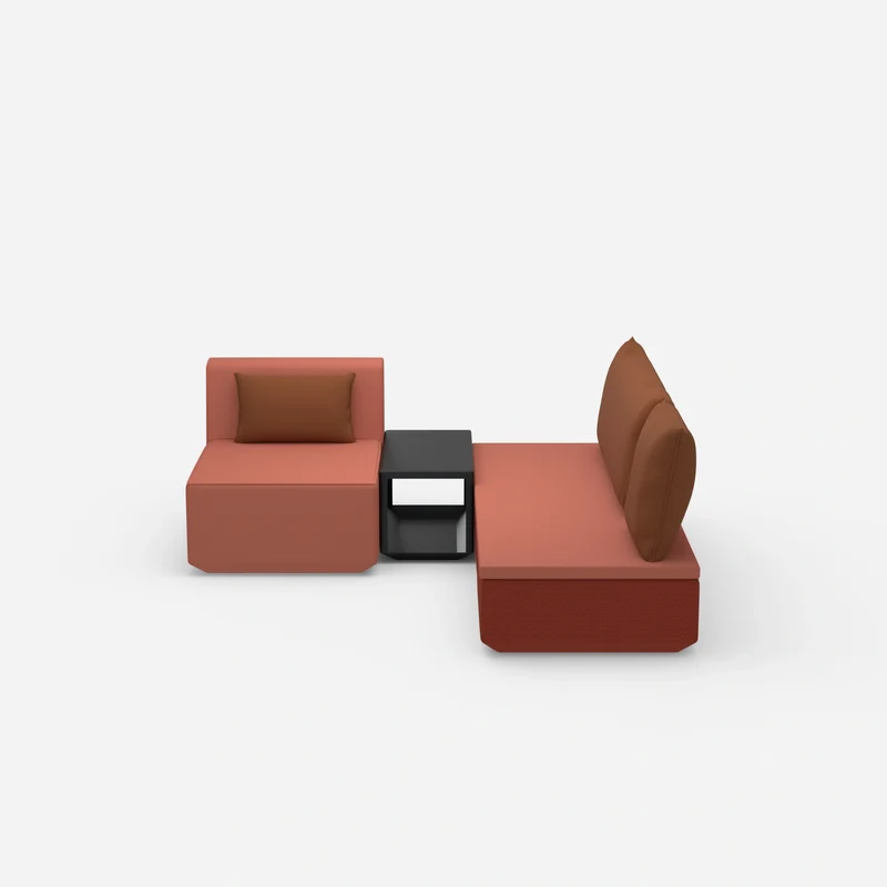 Pouf mit Topper