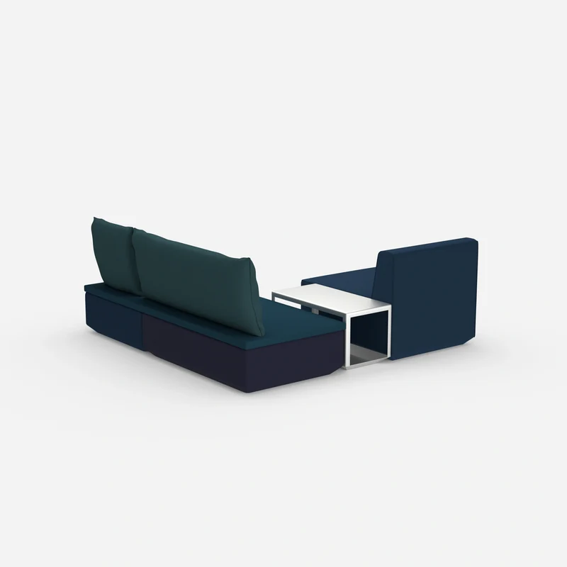 Pouf mit Topper
