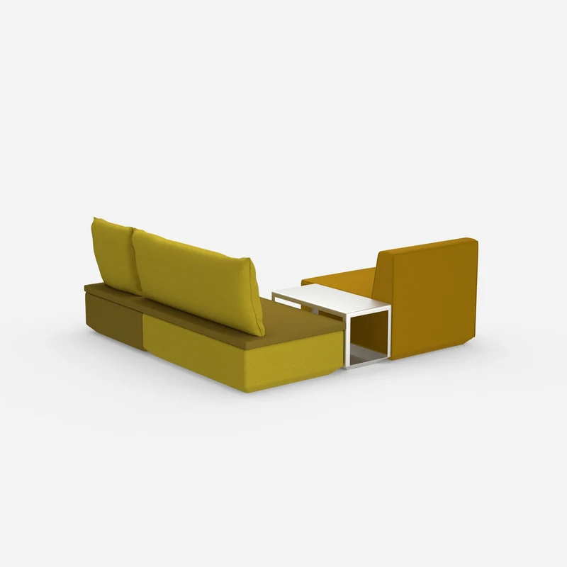 Pouf mit Topper